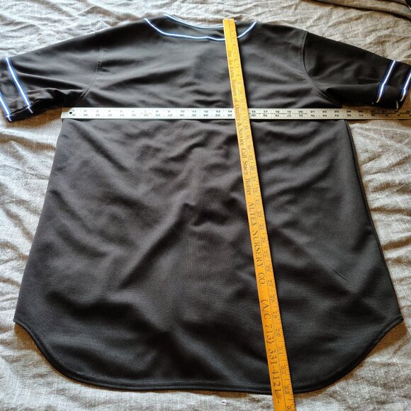Kansas City Royals True Fan Jersey Large Black Blue Button Down MLB Baseball - Picture 8 of 11